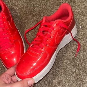 Exclusive Nike AF1s ultraviolet siren red